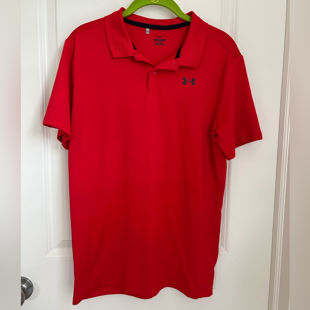 Under Armour Red Polo Shirt Casual Comfort